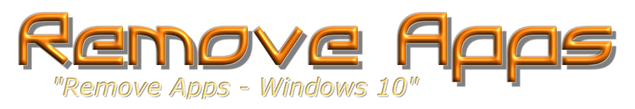 Remove Apps From Windows 10